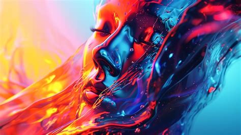 Premium Photo A Mesmerizing 3d Abstract Render That Captivates With Its Vibrant Colors And