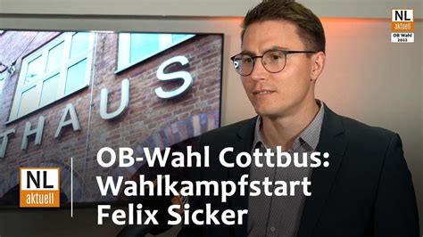 Ob Wahl Cottbus Fdp Kandidat Felix Sicker In Wahlkampf Gestartet