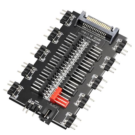 Pcs In Cooling Fan Hub V Pin Argb Sata Power Multi Splitter