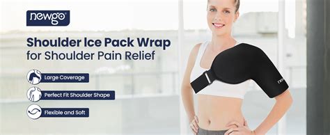 NEWGO Shoulder Ice Pack Rotator Cuff Cold Therapy Flexible Shoulder