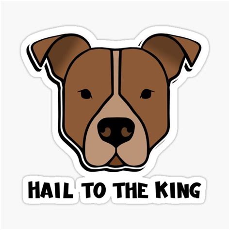 "Hail to the King" Sticker for Sale by CarynKeller | Redbubble