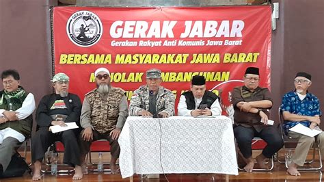 Ketua Gerak Ridwan Kamil Bertaubatlah Batalkan Pembangunan Patung