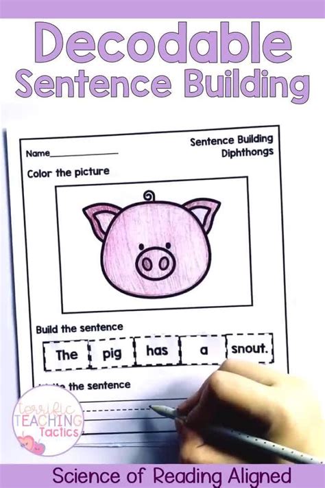 Decodable Sentence Building Worksheets Artofit