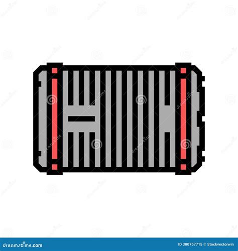 Electric Vehicle Battery Color Icon Vector Illustration Stock Vector