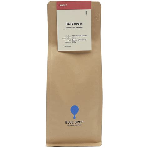 Kawa Ziarnista G Pink Bourbon Colombia Finca Bruselas Blue Drop Drip