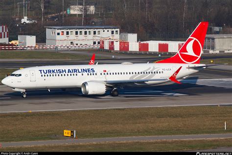 TC LCA Turkish Airlines Boeing 737 8 MAX Photo By Andri Cueni ID