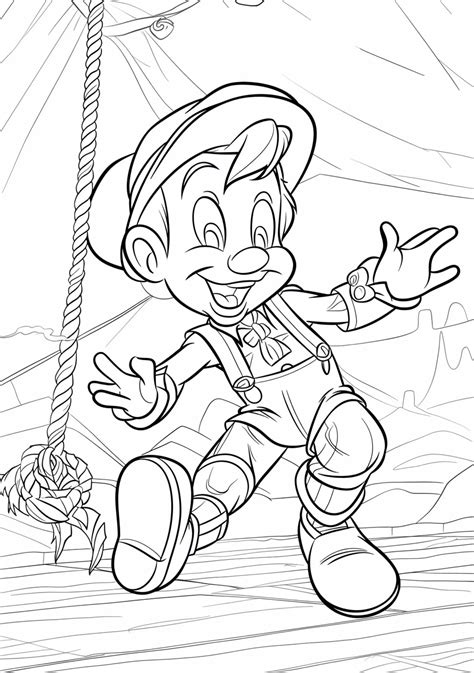 Coloriage Pinocchio à Imprimer Gratuit Objectif Maternelle