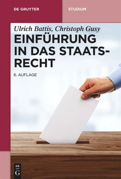 Einf Hrung In Das Staatsrecht