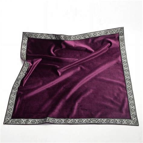 Graceart Tarot Cards Table Cloth Velvet Square Divination Wicca Tapestry Small Tablecloth With