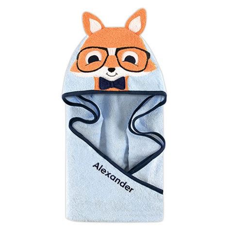 Animal Face Hooded Towel Fox Print Canada Store