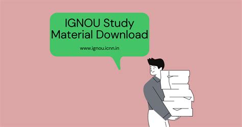 IGNOU Study Material Pdf Download | MBA, BCA, MCA