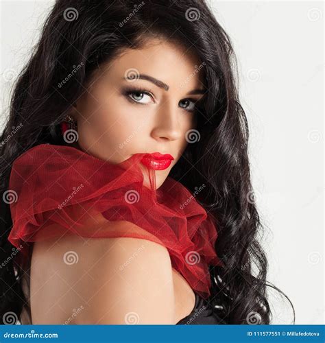 Cute Female Face Perfect Brunette Woman Face Stock Image Image Of Healthy Sensual