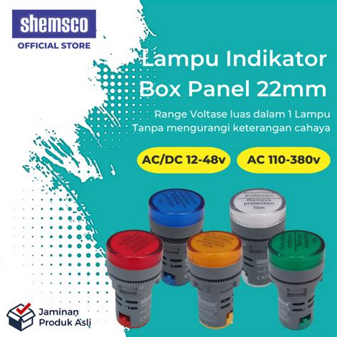 Jual Pilot Lamp Mm V V Shemsco Lampu Indikator Pl Ad V