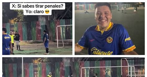Jugador amateur del América se viraliza por no saber cobrar un penalti Nunca has tirado un