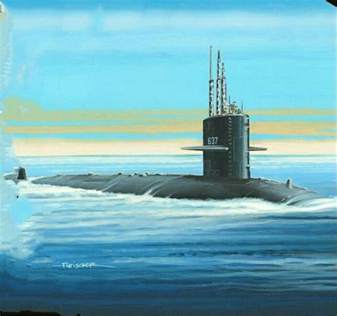 Submarine Painting in the Ocean