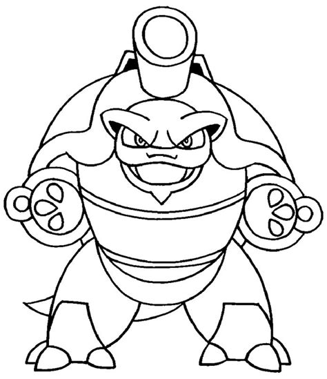 Mega Blastoise Coloring Page Carlos Todd S Coloring Pages The Best