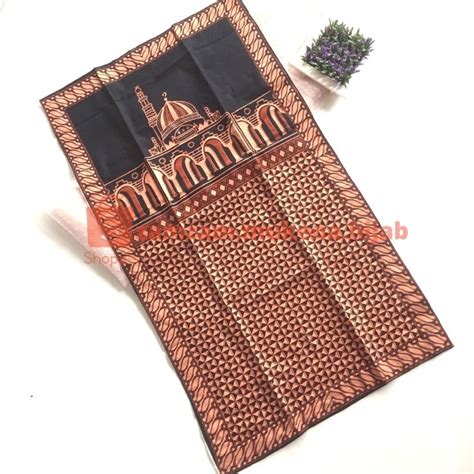 Jual Sajadah Katun Batik Sogan Khas Solo Indonesia Shopee Indonesia