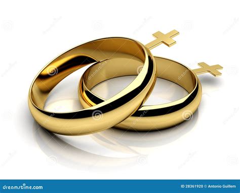 Anillos De Bodas Femeninos Gay En D Stock De Ilustraci N Ilustraci N De Lesbiana Casarse