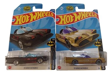 Hot Wheels Batman Tv Series Batmobile Batimóvil Set Negro Oro Envío