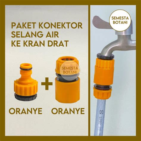 Jual Konektor Kran Drat Selang Air 1 2 5 8 3 4 1 Inch Quick Release