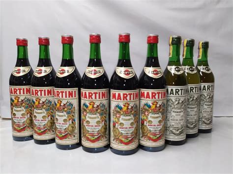 Martini 6 X Rosso 3 X Dry B Années 1970 10 Litre 9