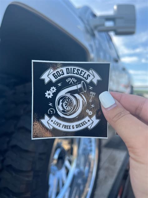 Live Free And Diesel Turbo Sticker 603 Diesels