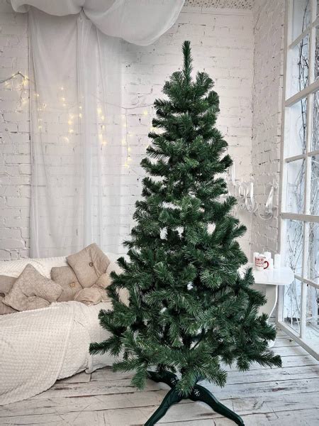 Елка искусственная "СКАЗКА". 200 СМ - ПВХ. Пушистая, гипоаллергенная ...