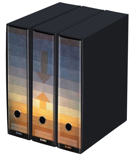 Kaos Lever Arch Files Ring Binders With Slipcase Spine Cm Pcs