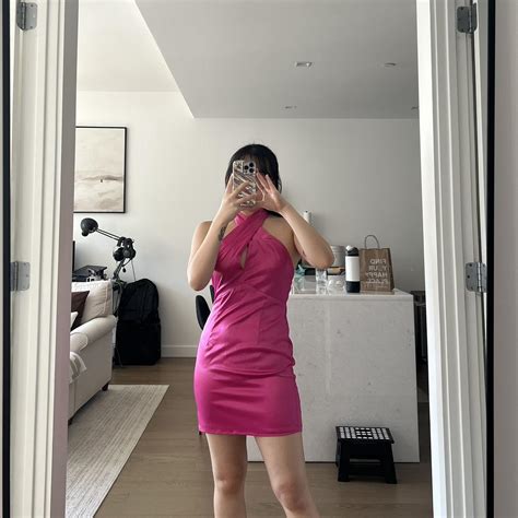 Samira Mini Dress In Hot Pink Only Worn Once Sexy Depop