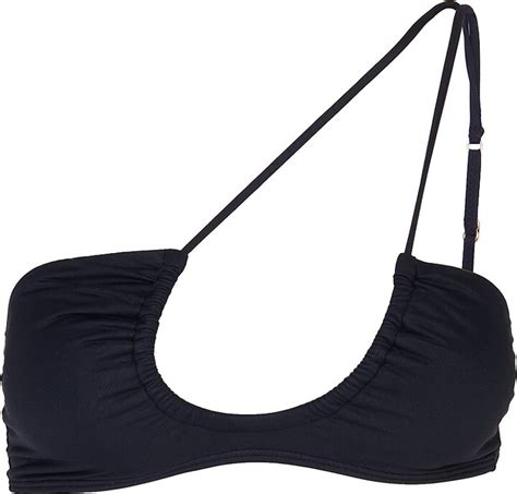 ViX By Paula Hermanny Solid Emma Asymmetric Bikini Top ShopStyle Two Piece Swimsuits
