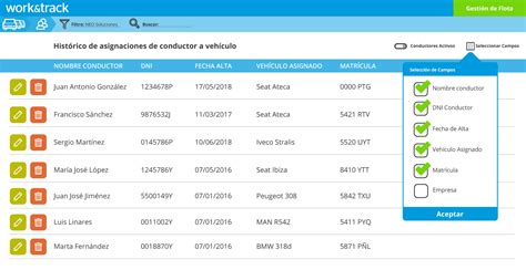 Plataforma líder en Gestión de flotas Work Track fleet GPS