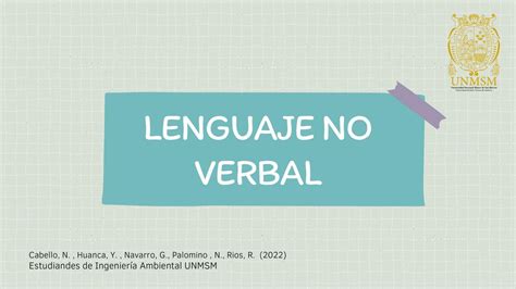 Lenguaje No Verbal Rosa Cabello Udocz