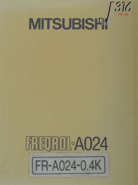 E2 Mitsubishi Inverter Freqrol A024 W Parameter Unit Fr Pu03