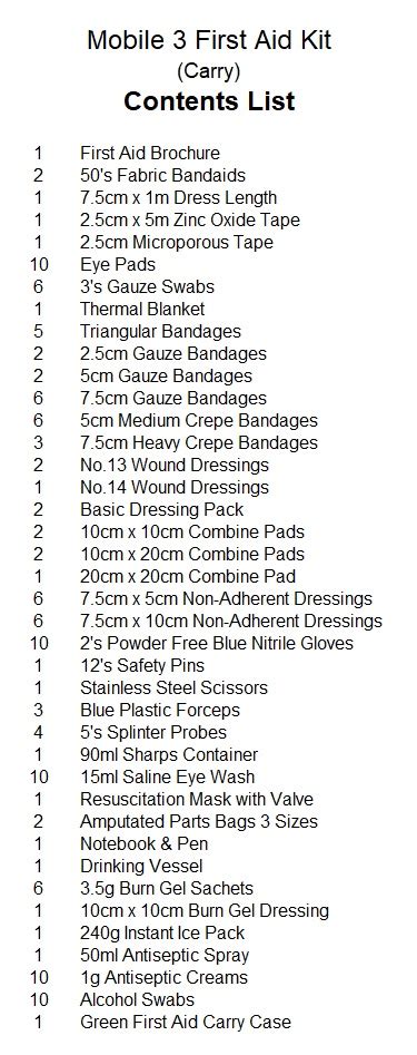 Mobile 3 First Aid Kit - M1 Workwear & Safety Gympie