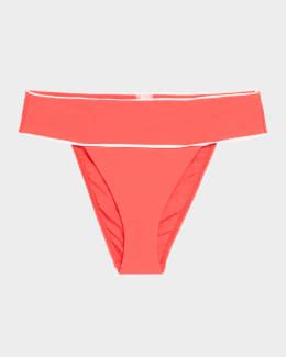 PQ Swim Basic Ruched Bikini Bottoms Neiman Marcus