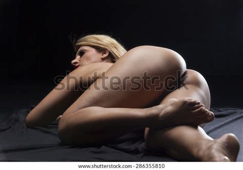 Back Nude Woman On Black Stock Photo Shutterstock