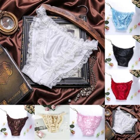 Damen Seide Bikini Slip sexy und bequem aus mehreren Farben wählbar eBay