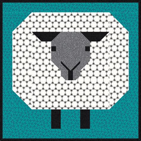 Lamb Chop 12 Block Quilt Pattern Pdf Instant Download Etsy Quilt