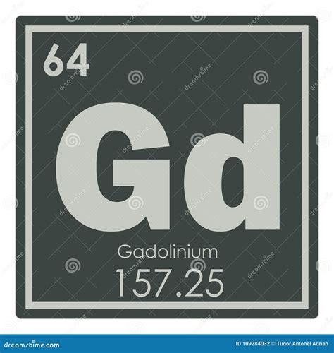 Gadolinium Chemical Element Stock Illustration - Illustration of geek ...