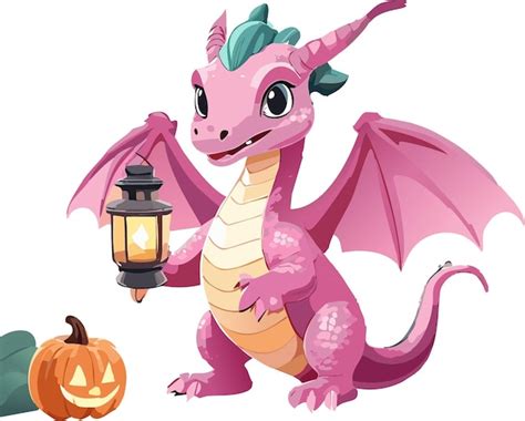 Cute Pink Dragon Premium Ai Generated Vector