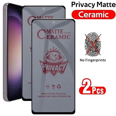 Pcs Matte Anti Spy Ceramic Tempered Glass For Infinix Smart Hot I I I
