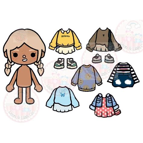 Toca Boca Paperdolls Laminated Lazada Ph