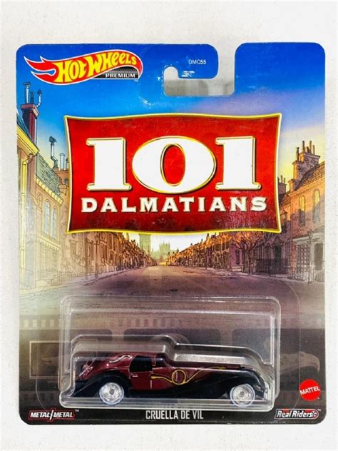 Hot Wheels Cruella De Vil 101 Dalmatians 101 Dálmatas Retro Leia Descrição
