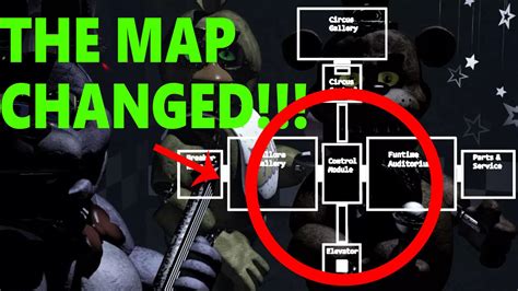 Sister Location Map Found In Fnaf 1 Youtube