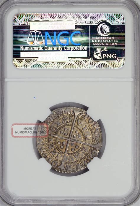 King Henry Vi Groat Pence Ngc Xf England Toned Blue Gold