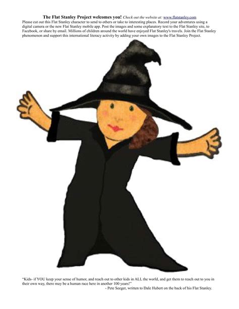 Free Printable Flat Stanley Templates [PDF] Letter Girl, Boy