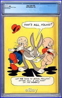 Four Color 33 CGC 4 5 Bugs Bunny Public Nuisance 1 Elmar Fudd