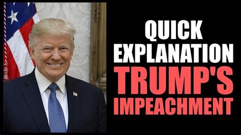 Quick Explanation Donald Trump Impeachment Youtube