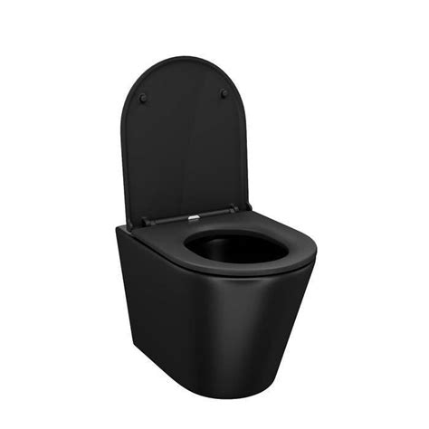 Унитаз подвесной безободковый, чёрный матовый, Calipso, IDDIS ...