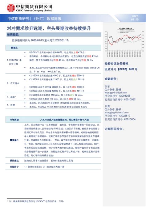 （外汇）数据周报：对冲需求推升远期，空头展期收益持续提升